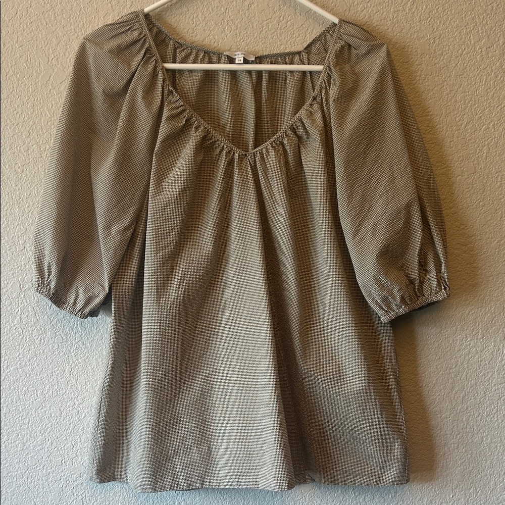 Iris & Ink Tan Blouse